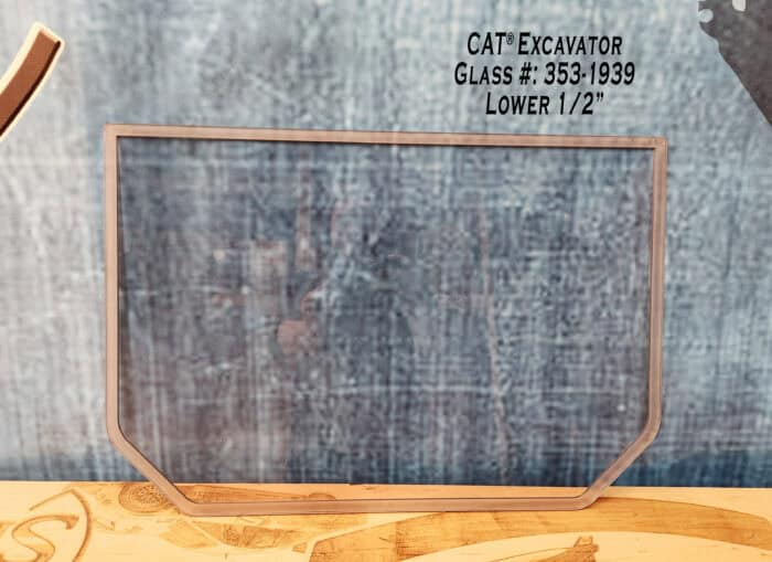 CAT 308-315 Excavator Windshield - Image 2