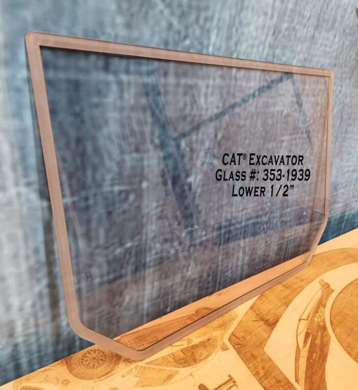 CAT 308-315 Excavator Windshield - Image 3