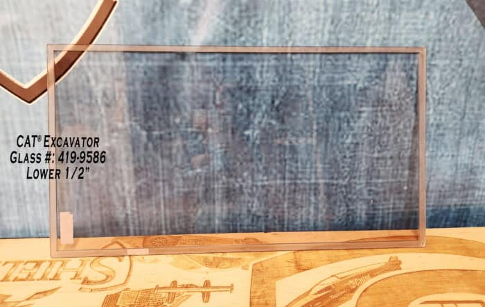 CAT Mini Hydraulic 307-308 Excavator Windshield - Image 3