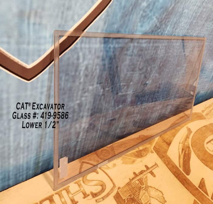 CAT Mini Hydraulic 307-308 Excavator Windshield - Image 2