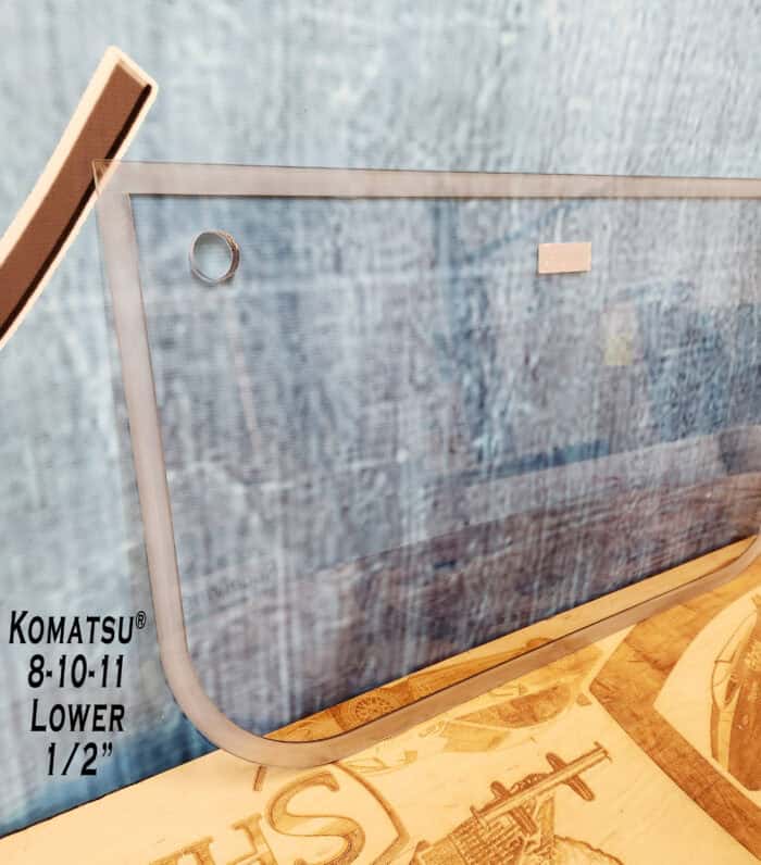 Komatsu Excavator Windshield: 8, 10-11 Series - Image 2