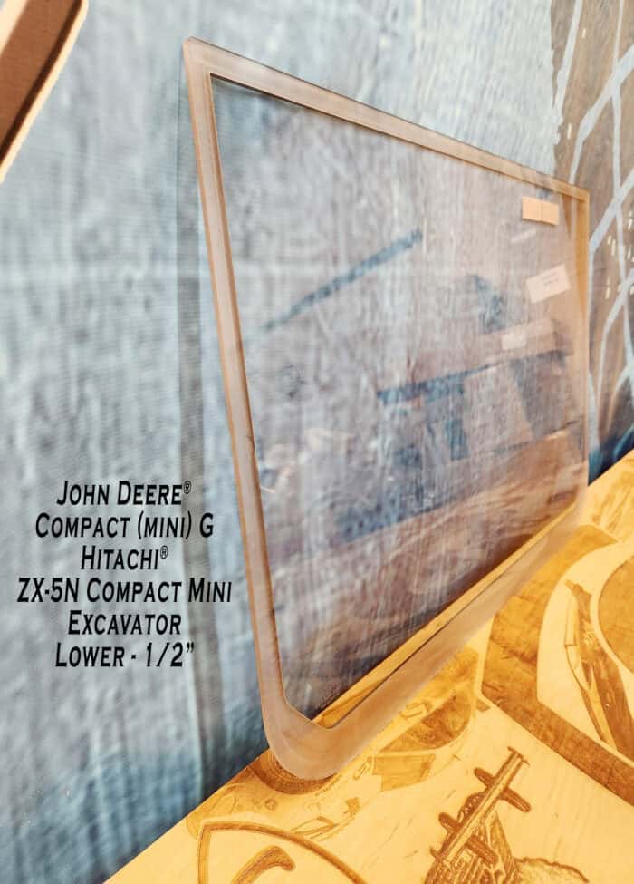 John Deere COMPACT (mini) G & P Series Excavator Windshield - Image 5