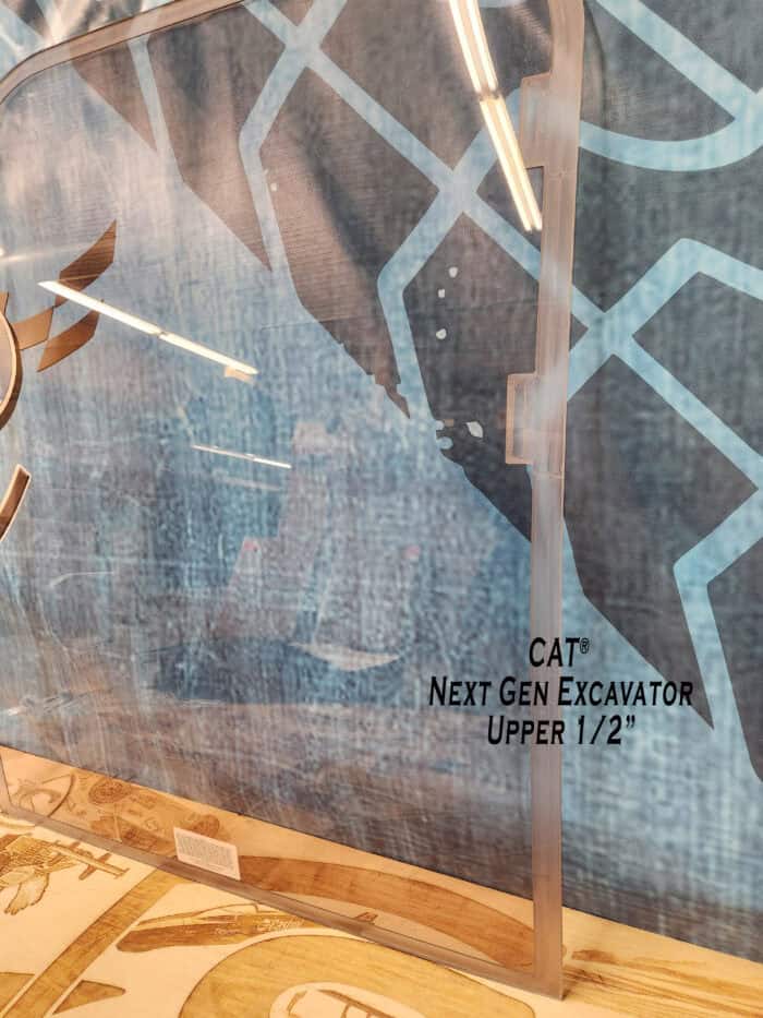 CAT Next Gen 316-395 Excavator Windshield - Image 4
